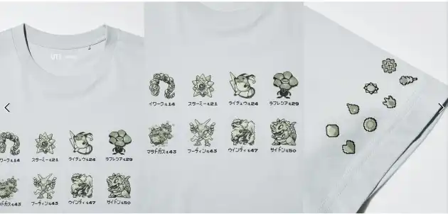 ユニクロのTシャツの図面